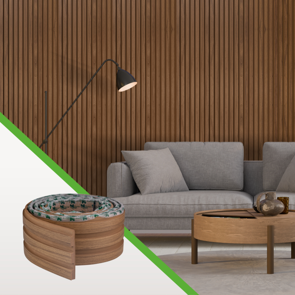 Painel Ripado Laminado Linha Madeto Meu Rodapé 10m Cor Nogueira Natural | Envio FULL