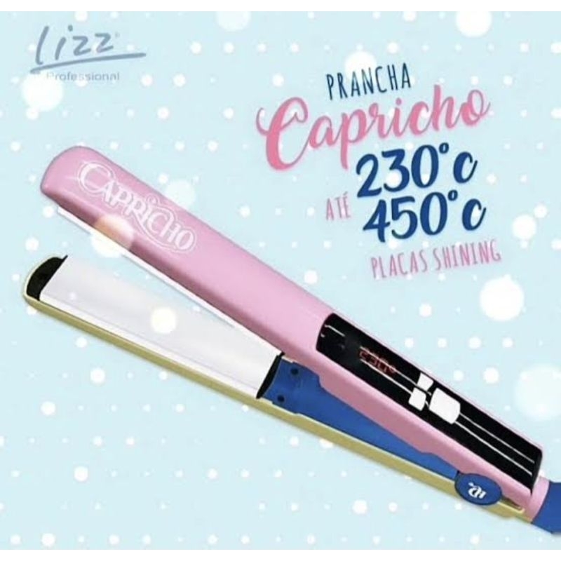 Prancha Chapinha Profissional Capricho 450º F Bivolt Lizz Professional