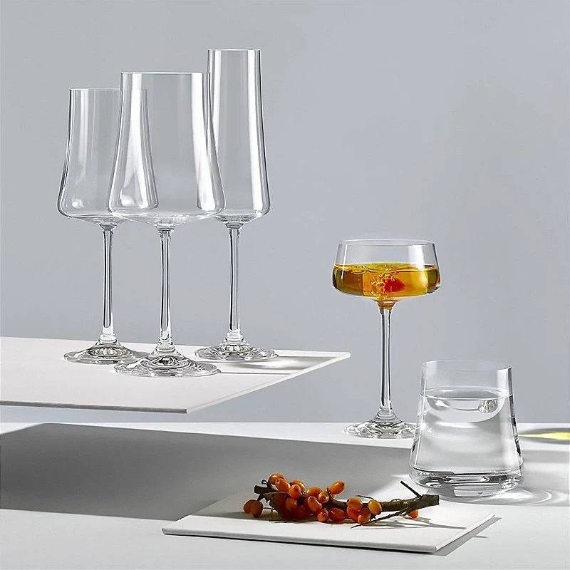 JOGO 6 Taças Cristal Titânio Xtra Vinho 220 a 560ml Bohemia + Decante C/Alça e Saca rrolha Grátis — imagem 2 de 2