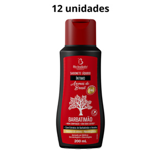Kit 12 Sabonete Íntimo Barbatimão Aromas do Brasil Bio Instinto 200ml em Oferta na Shopee