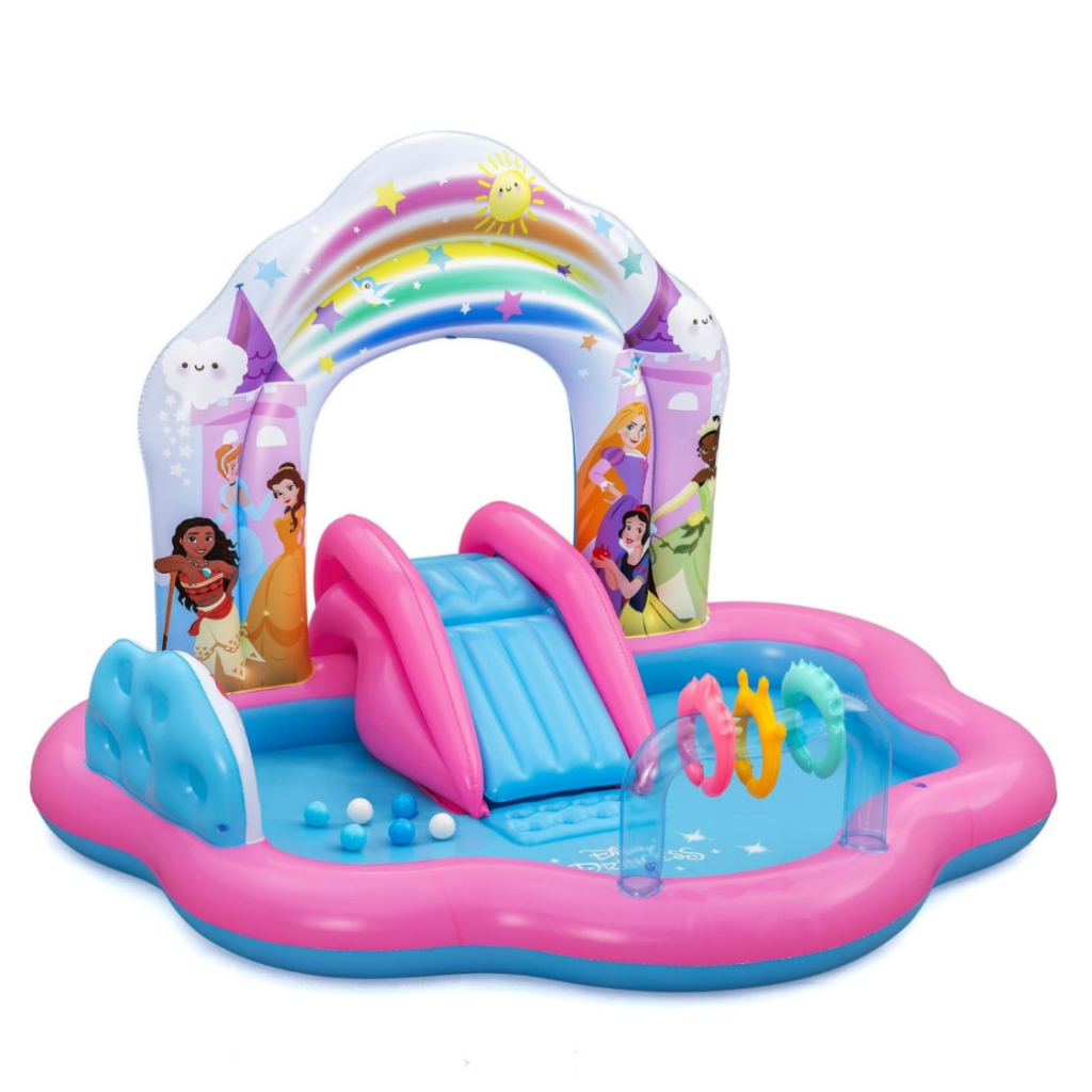 Piscina Inflável Princesas Playcenter 165 Litros Bel - Rosa-chiclete