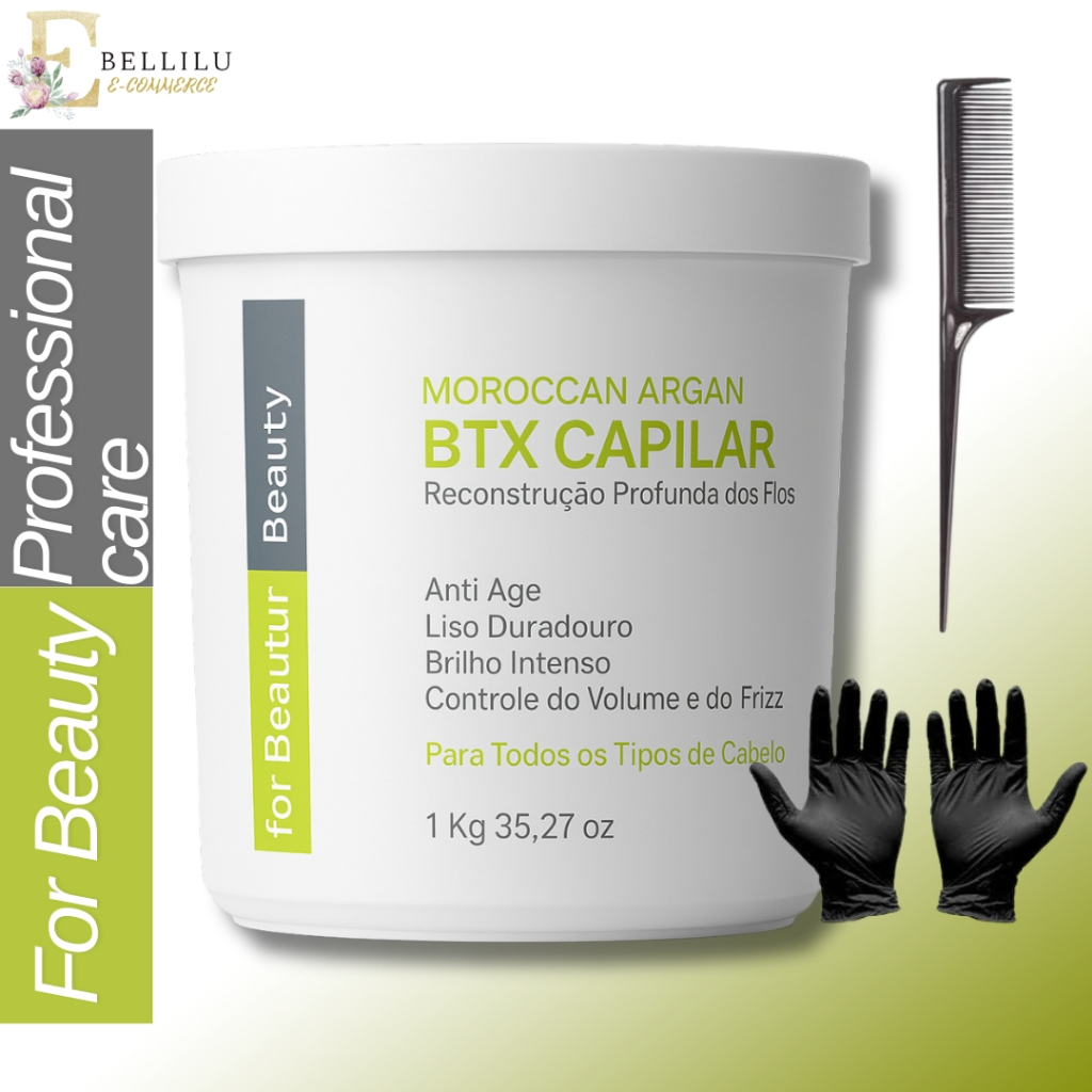 Btx Capilar Argan For Beauty Max Illumination 1kg - tratamento capilar em Oferta na Shopee
