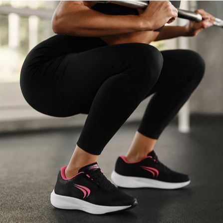 Tênis Feminino academia treino corrida crossfit lançamento leve confortável resistente macio Envio Imediato