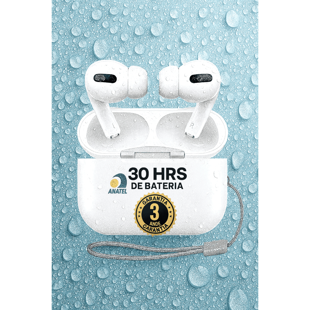 Fone Bluetooth 5.3 Original  Cancelamento de Ruído + Bateria 30h À Prova D’Água | Garantia 3 Anos