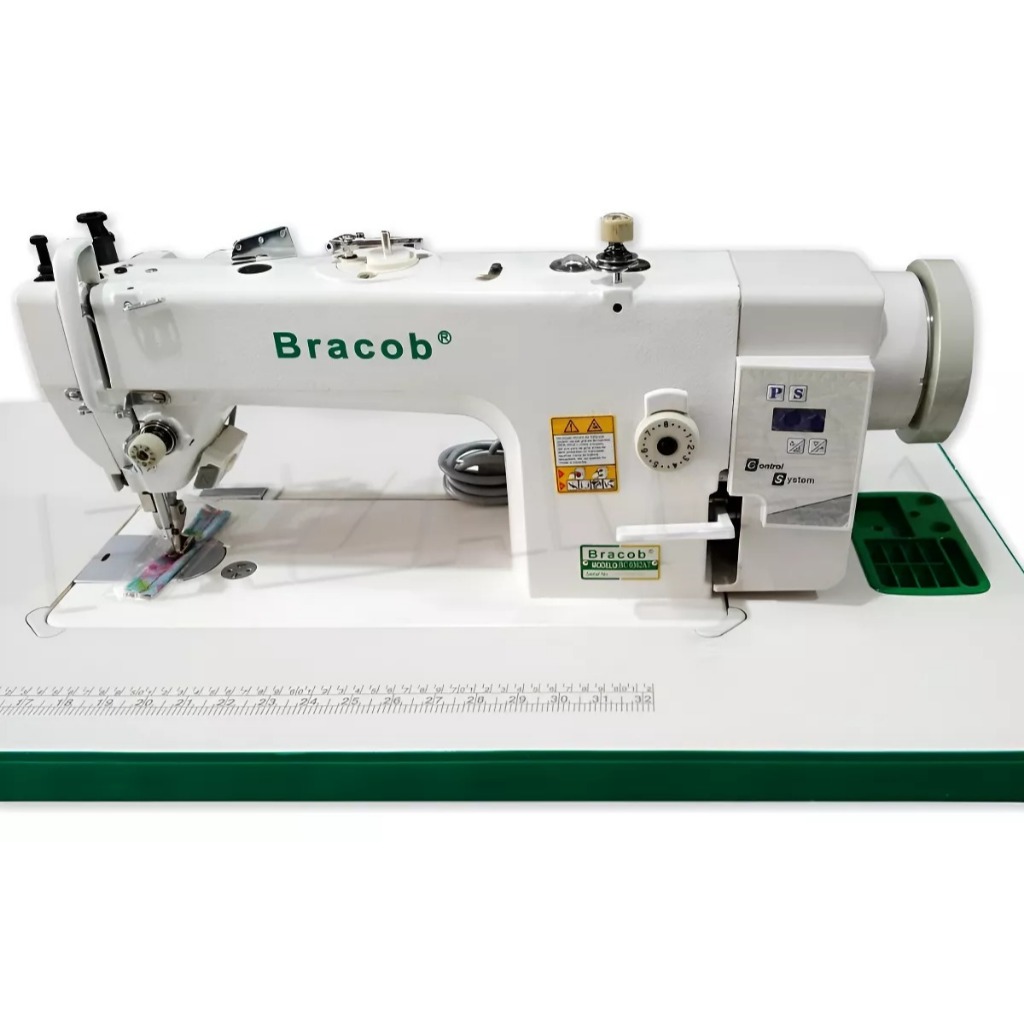 Máquina De Costura Reta Transporte Duplo Com Direct Drive Bracob BC0302