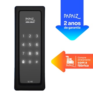 Fechadura Digital SL140 Smart Lock De Sobrepor Papaiz Preta Fosca em Oferta na Shopee