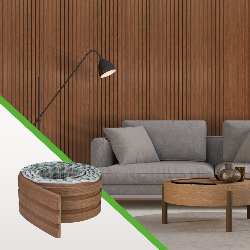 Painel Ripado Laminado Autocolante Cor Cinamomo Linha Madeto Meu Rodapé | Envio FULL em Oferta na Shopee