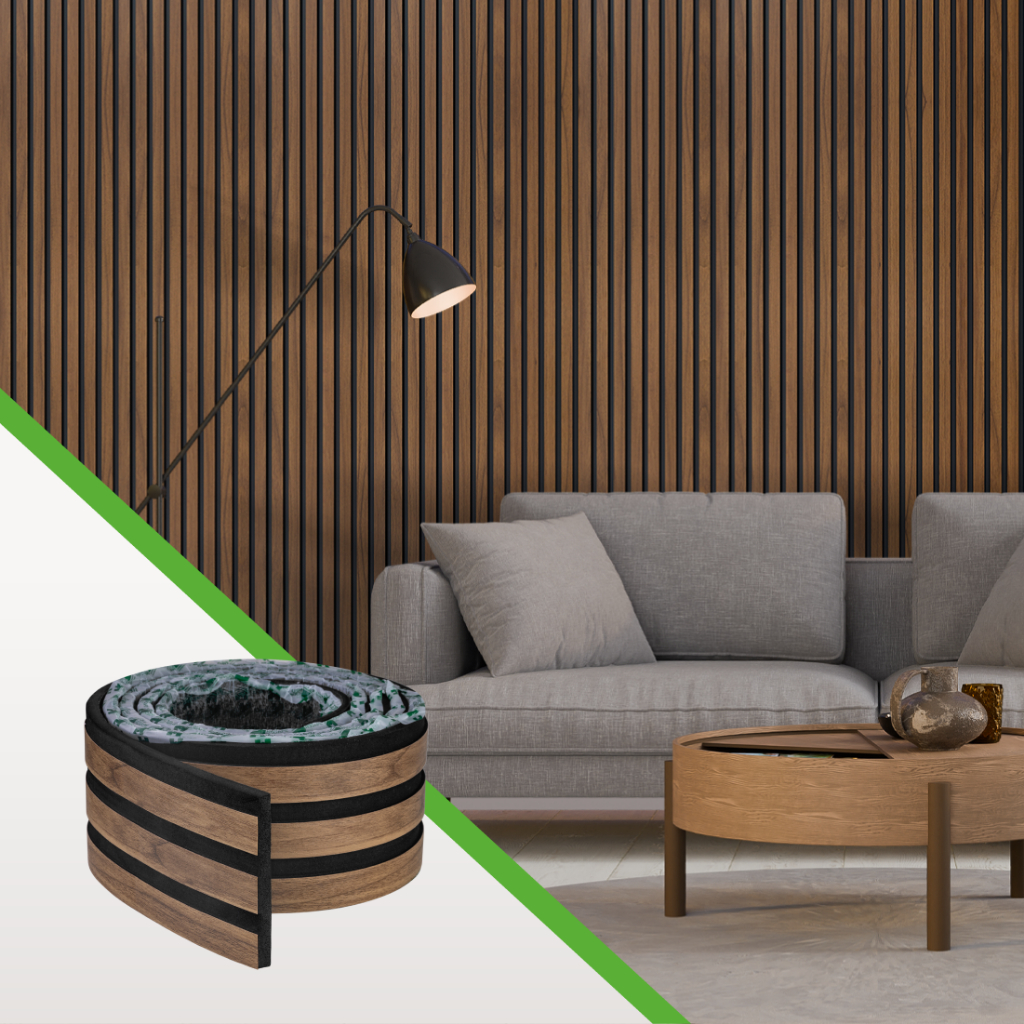 Painel Ripado Laminado Autocolante Cor Nogueira Intenso Linha Madeto Meu Rodapé em Oferta na Shopee