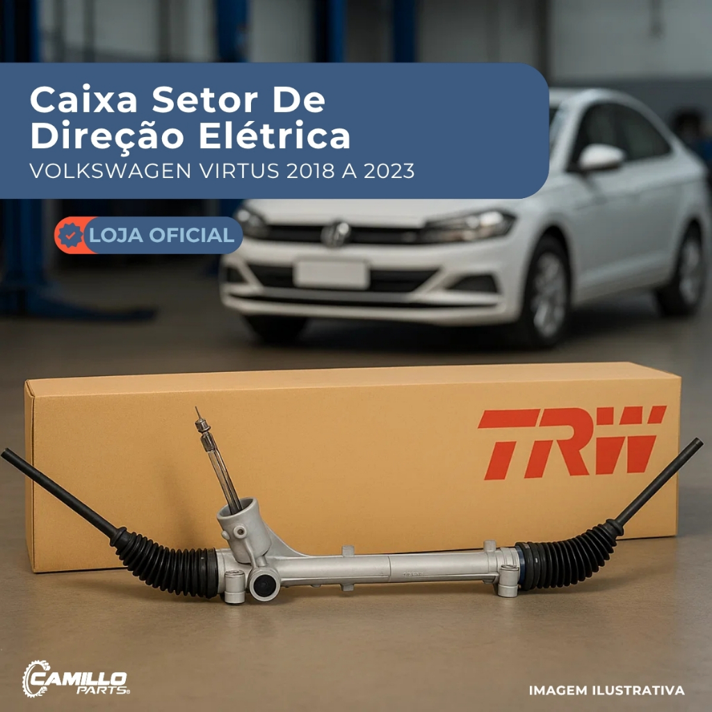 Caixa De Direção Elétrica Polo Virtus T-Cross Nivus 2018 A 2023 Trw Produto Novo em Oferta na Shopee