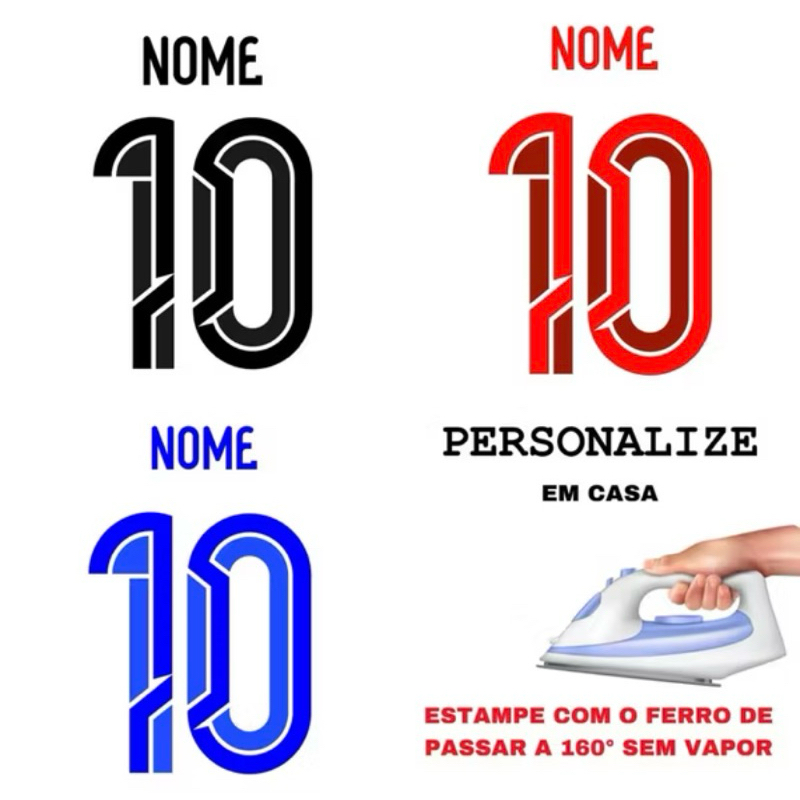 Fonte em termocolante Padrão para personalizar camisas Promoção em Oferta na Shopee