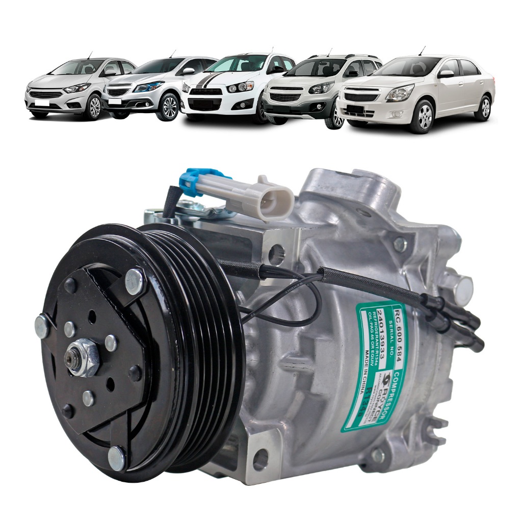 Compressor Prisma 1.4 / Cobalt Onix Spin Sonic 1.8 2013 Até 2022 em Oferta na Shopee