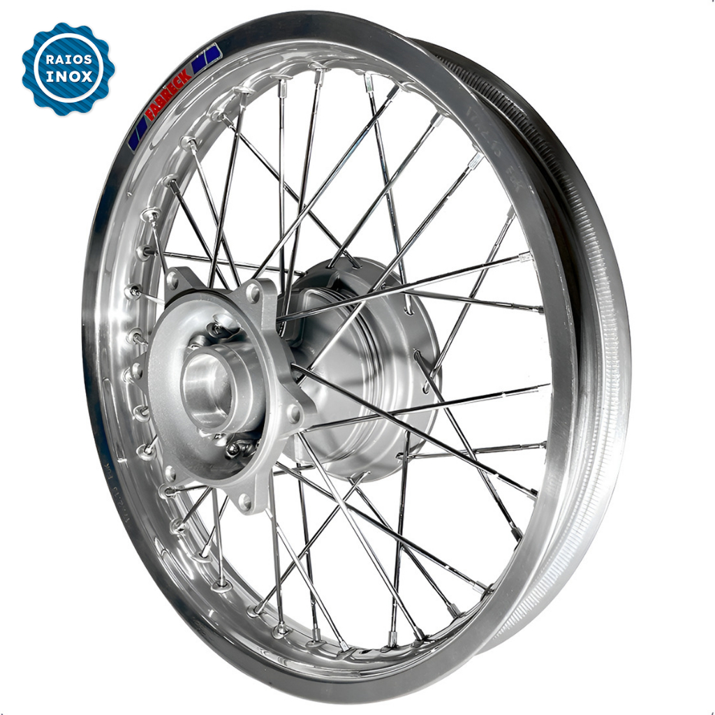 Roda Traseira Alumínio Fabreck Polido Bros 125/150 Inox