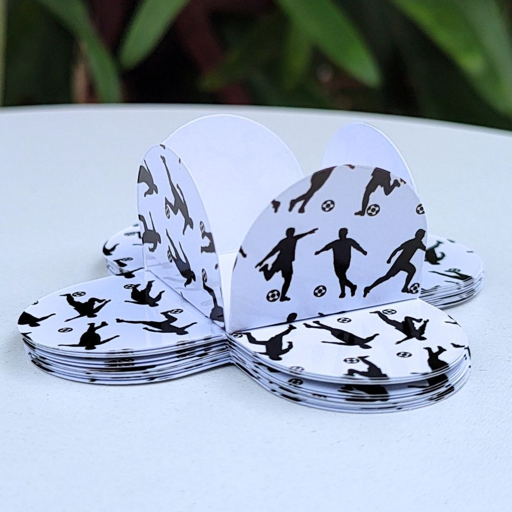 Forminha de Doce Futebol Jogo Bola Time Brigadeiro, Beijinho 4 Pétalas Lembrancinha Aniversário