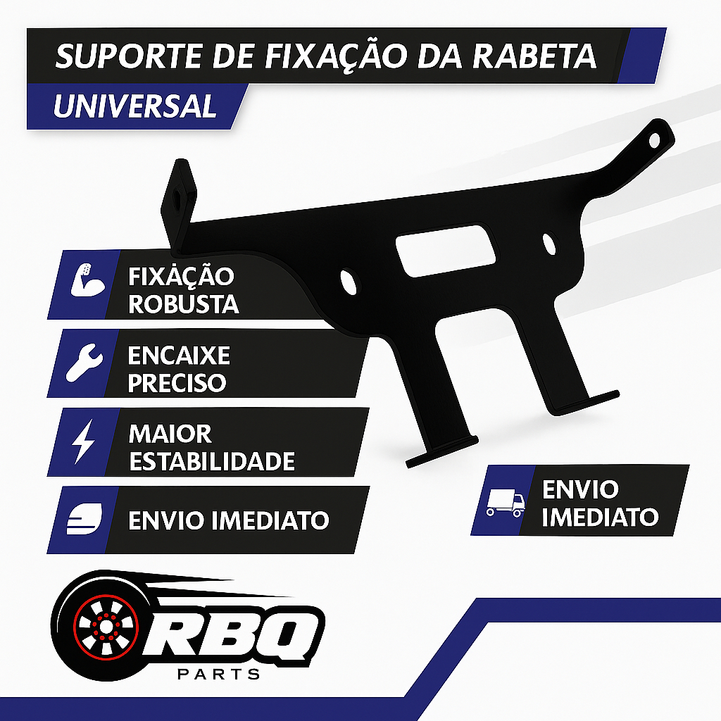 Reforço Rabeta Suporte Fixador Fan Start Titan Cargo 150 160 Preta em Oferta na Shopee