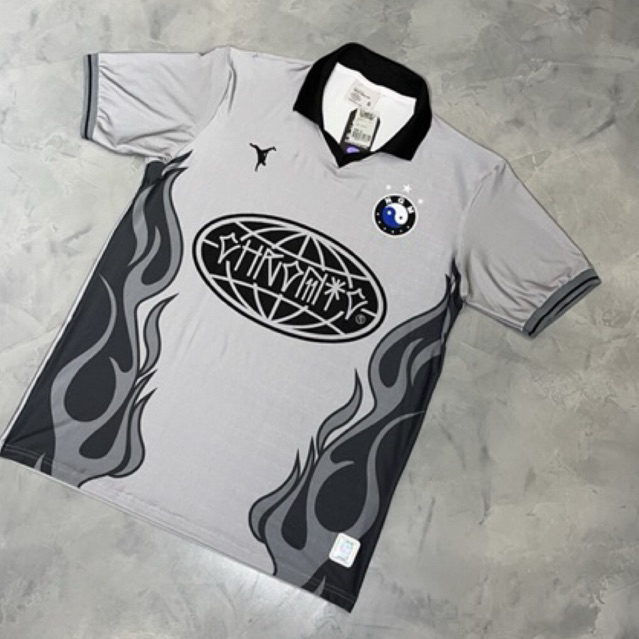 camisa de time chronic flames gray