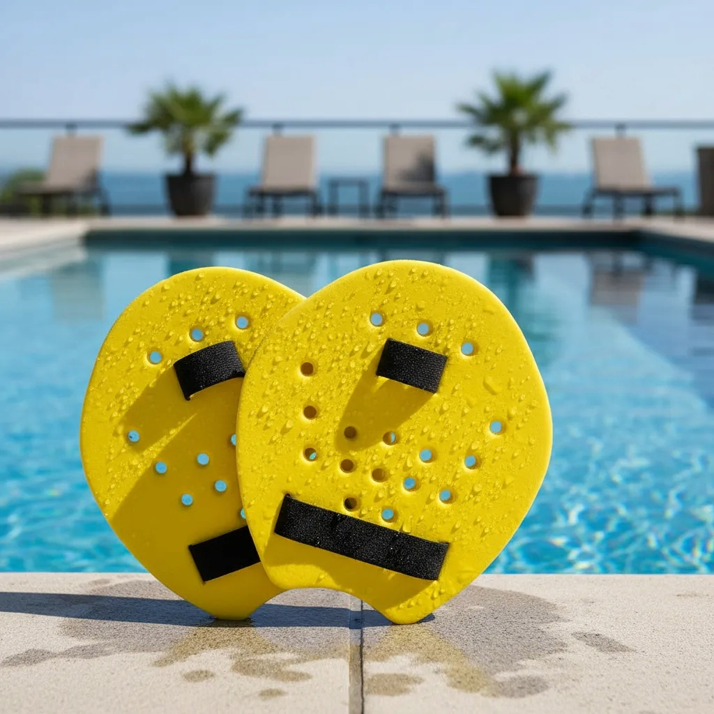 Palmar Flutuante Natação Piscina Exercicio Hidroginastica Eva Flutuador Com 4 Tira em Oferta na Shopee