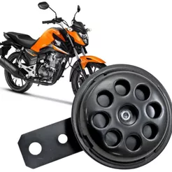 Buzina Moto Universal Honda Cg 125 150 Yamaha Ybr Factor 12V Modelo Paquerinha