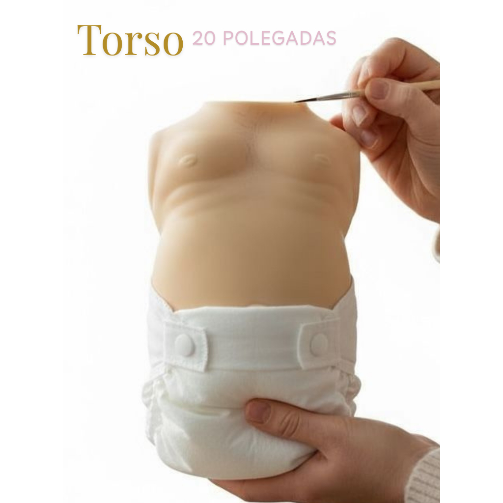 Torso Reborn Avulso 19/20 POLEGADA VINIL SILICONADO MOLINHO