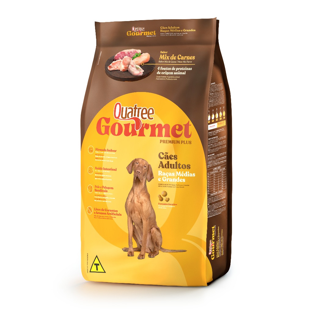 Ração Quatree Gourmet Raça Média e Grande 10,1 kg