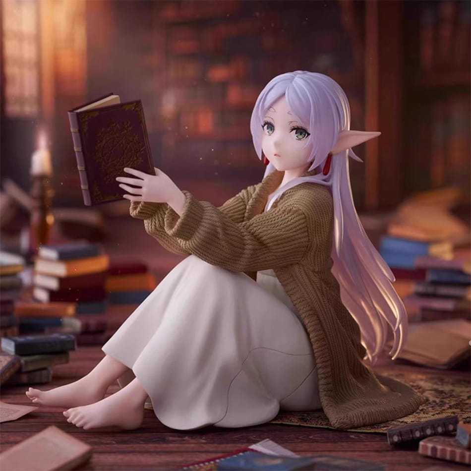 Action Figure Frieren e a Jornada Para o Além Frieren Boneco Colecionável PVC 12cm Anime