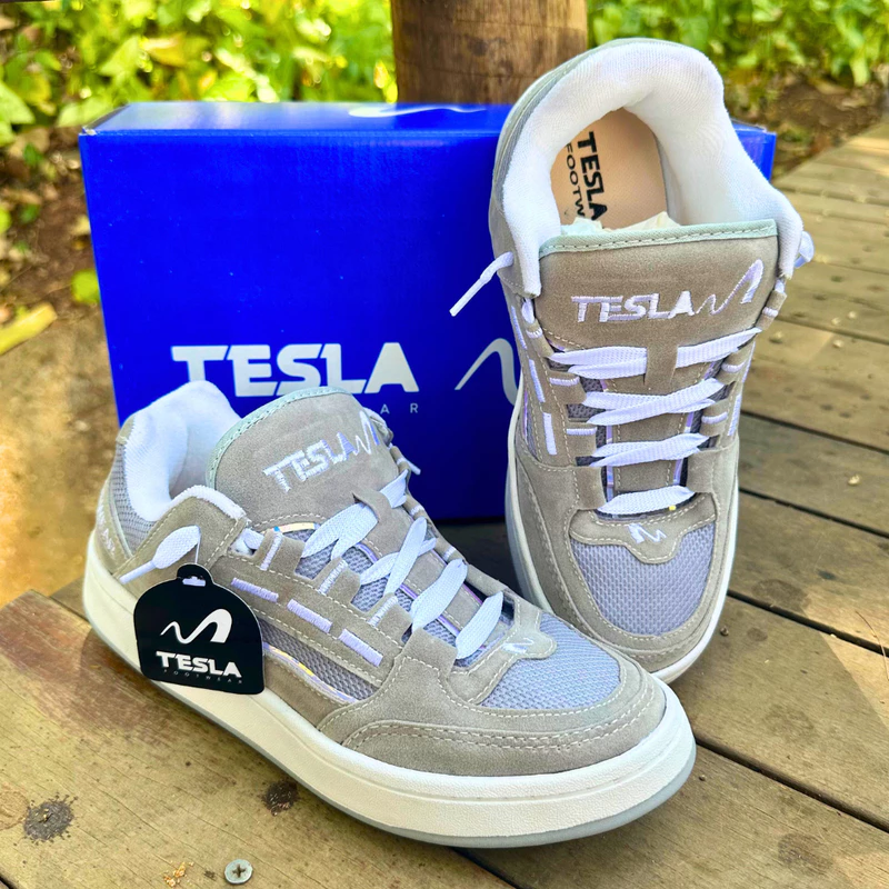 Tênis Tesla Coil Casual Esportivo Black White — foto 7