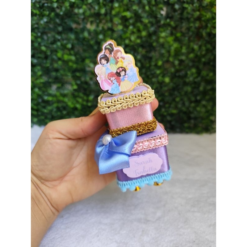 KIT 5 LEMBRANCINHA PRINCESAS CUTE,BABY, CAIXA ACRÍLICA DUPLA, LEMBRANCINHAS,PERSONALIZADAS