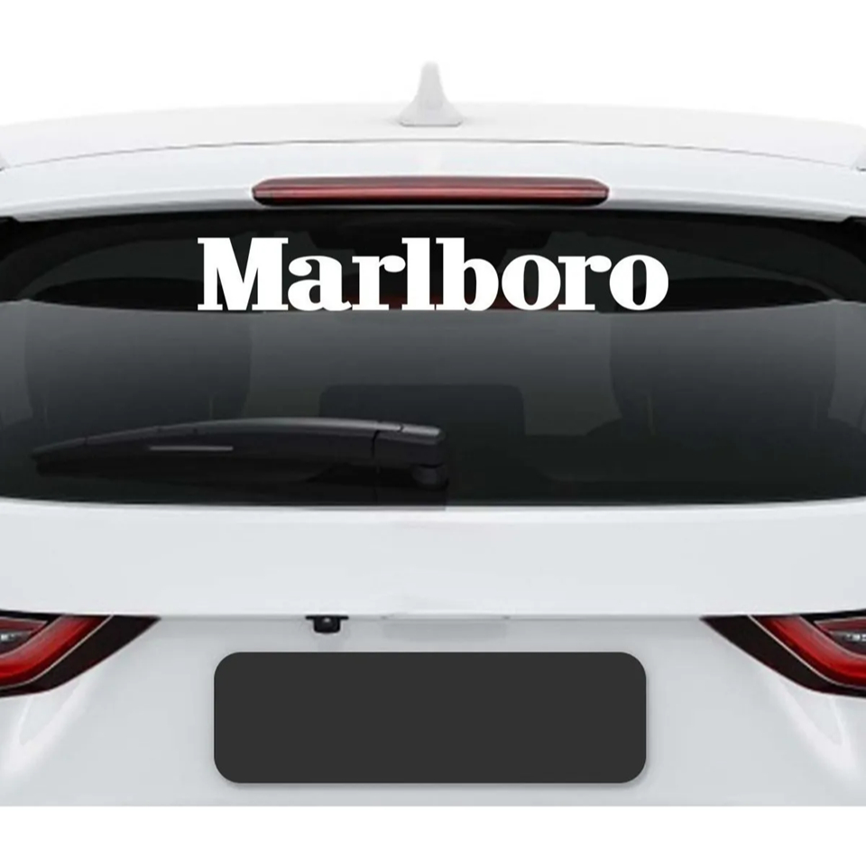 Adesivo Marlboro Ferrari Carro Rebaixado Dub Vidro Veiculo Tuning