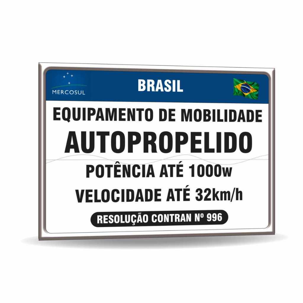 placa básica scooter moto elétrica bicicleta elétrica pvc reforçado 17x12cm - branca padrão em Oferta na Shopee