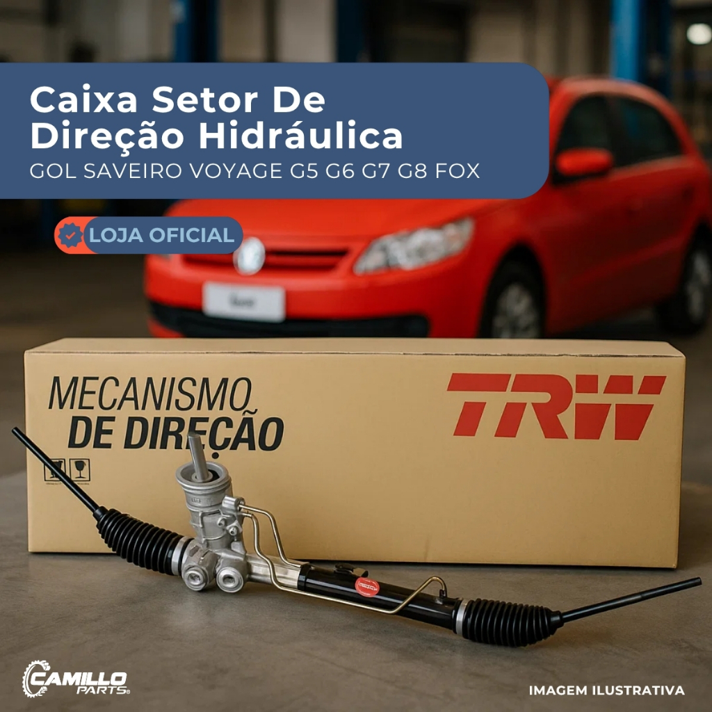 Caixa Hidráulica Direção Trw Gol Saveiro Voyage Fox Original Produto Novo em Oferta na Shopee