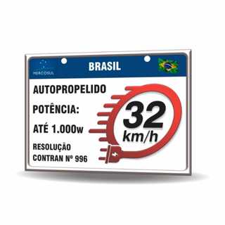 placa scooter moto elétrica bicicleta elétrica pvc reforçado 17x12cm - 32km/h speed em Oferta na Shopee