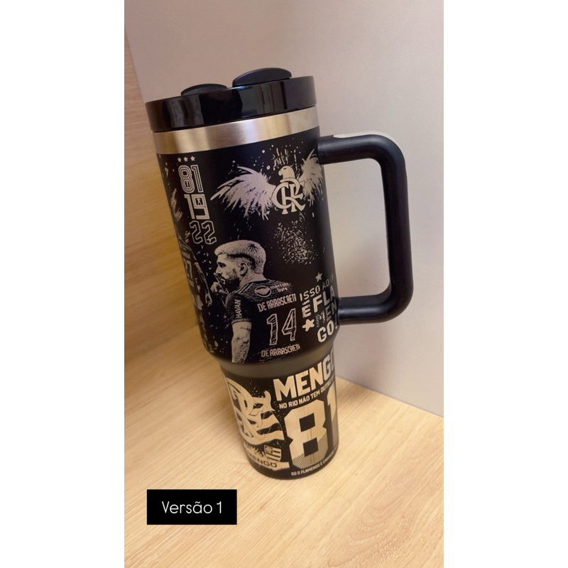 Copo/ garrafa personalizado Flamengo em Oferta na Shopee