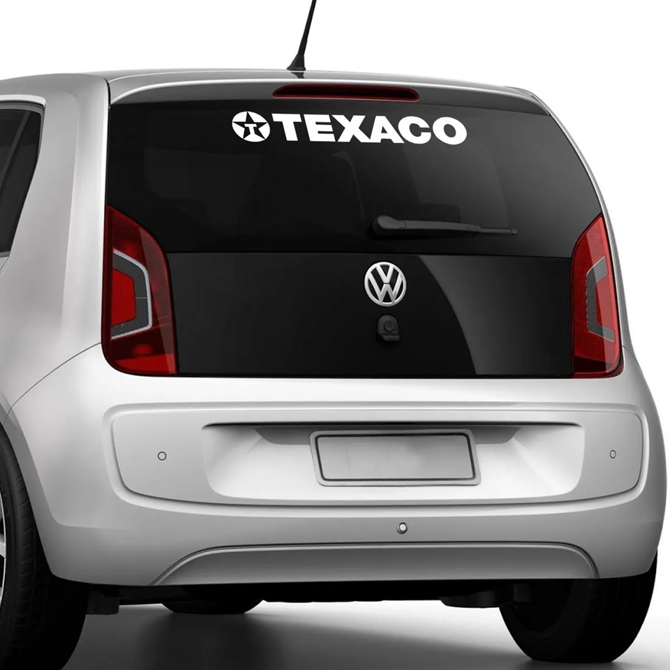 Adesivo Texaco Rebaixado Dub Som Vintage Vidro Veiculo Tuning