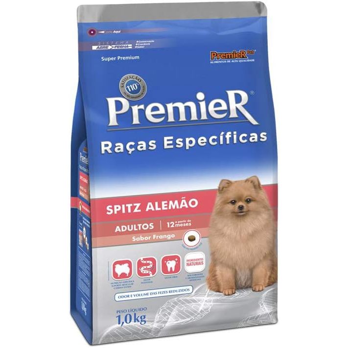 Ração Premier Raças Específicas Spitz Alemão para Cães Adultos - 1kg Premier Pet Adulto