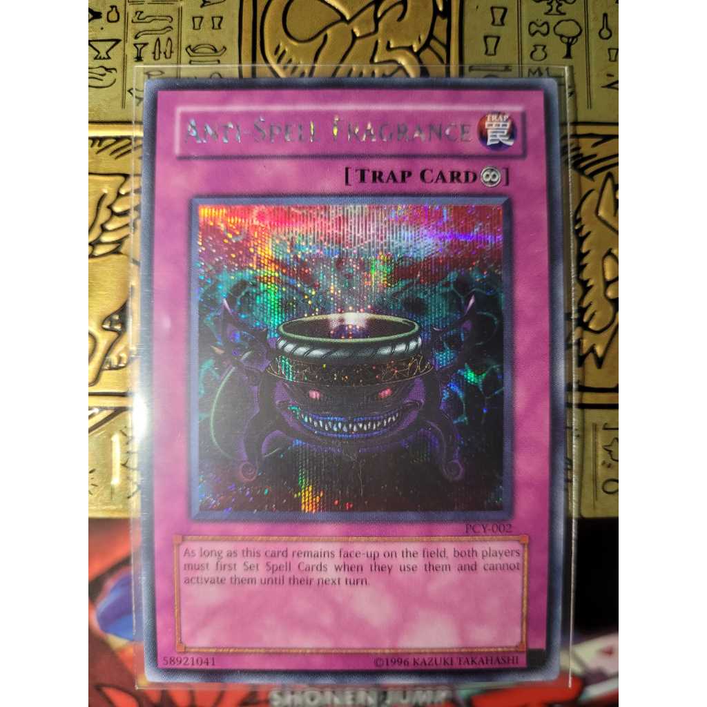 Anti-Spell Fragrance - Fragrância Anti-Magia - PRISMATIC SECRET - Carta de 2003. Yugioh. Konami.