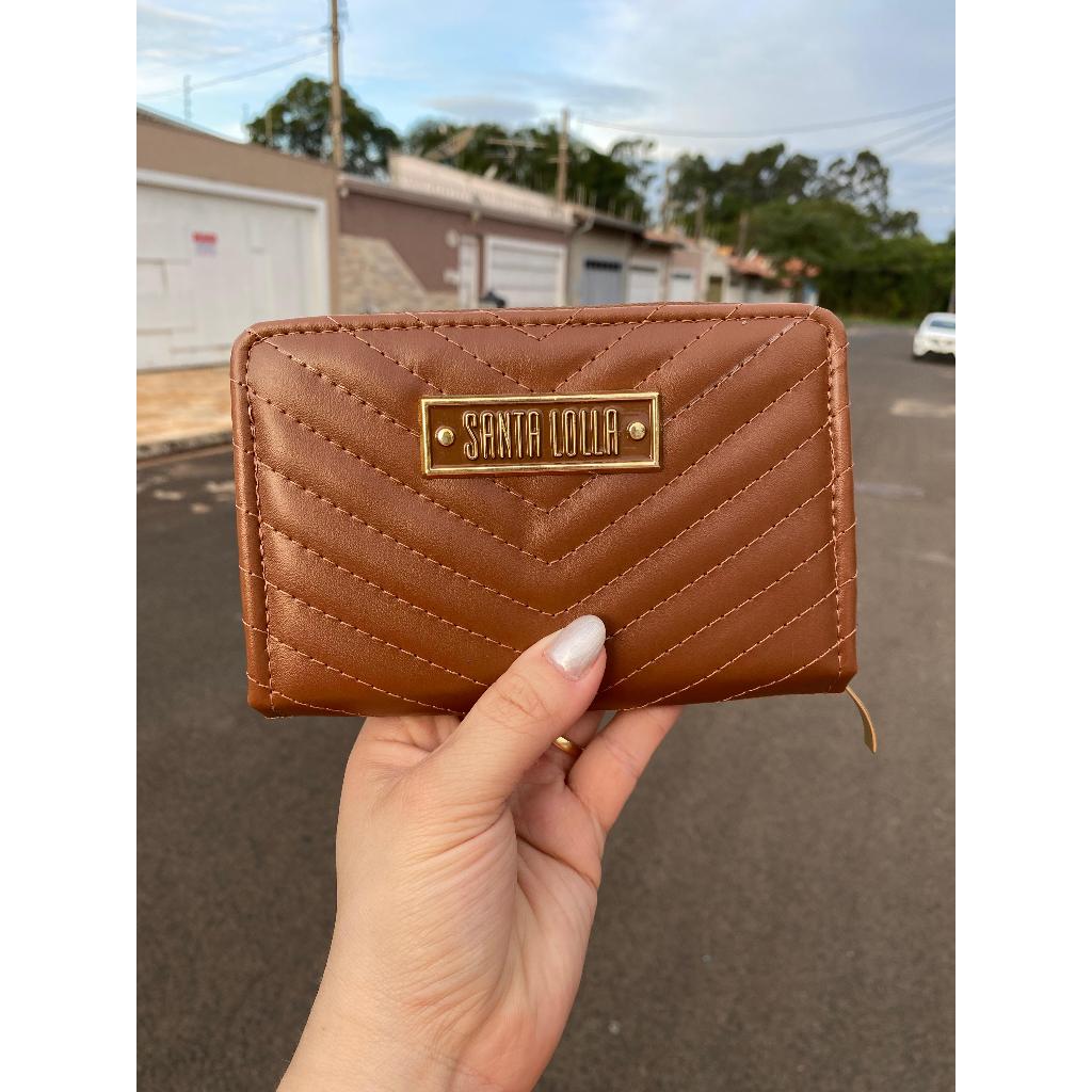 CARTEIRA SANTA LOLLA/ ZIPER FEMININA PORTA CARTAO LANCAMENTO