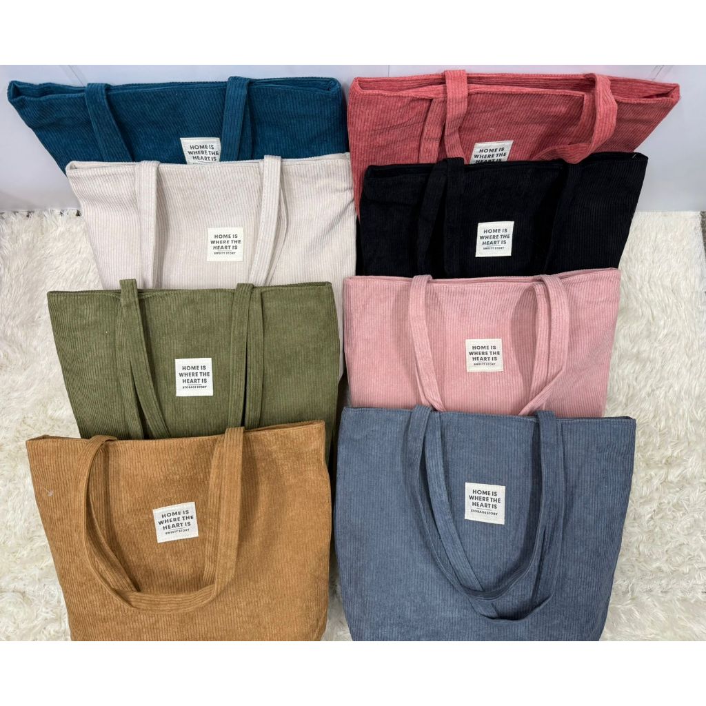 Bolsa EcoBag Feminina Veludo Casual Passeio Praia Alça Ziper A31 em Oferta na Shopee