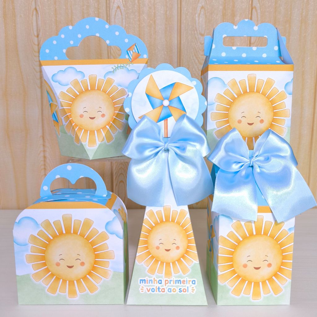 PRIMEIRA VOLTA AO SOL Kit Personalizados Festa Infantil – Lembrancinhas | Decoração Aniversário