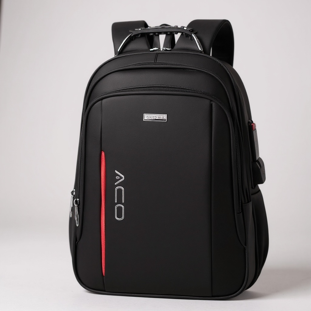 Mochila Notebook c/ Senha E Saida para USB/Fone de Ouvido Masculina Feminina Unissex Impermeável ACO em Oferta na Shopee