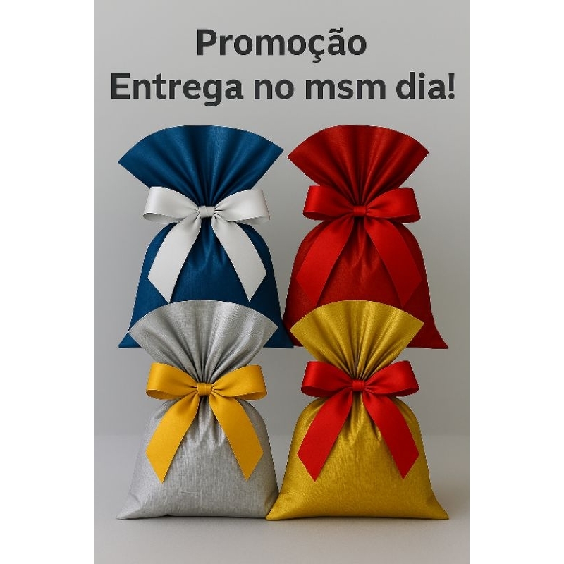 50 sacos de presente soft touch texturizado várias cores ,o material não amassa em Oferta na Shopee