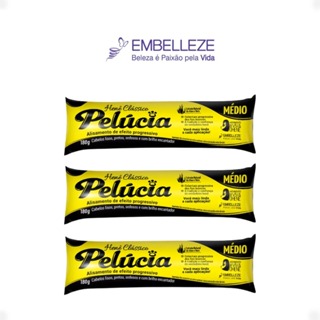 KIT COM 3 Creme Alisante Hene Pelucia Gel 180g Embelleze em Oferta na Shopee