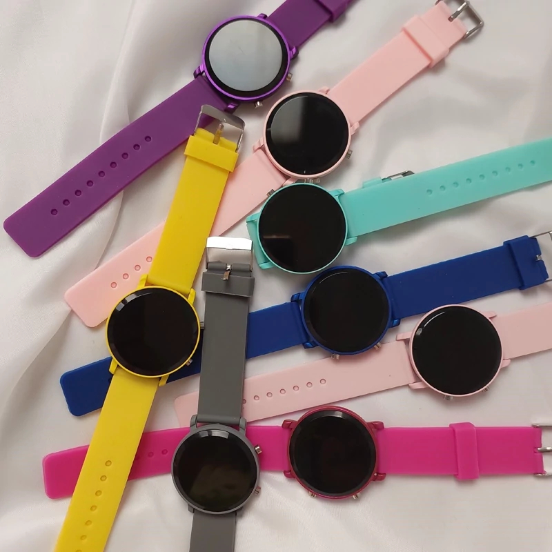 Relógio Unissex De Pulso Digital Redondo Sortido em Oferta na Shopee