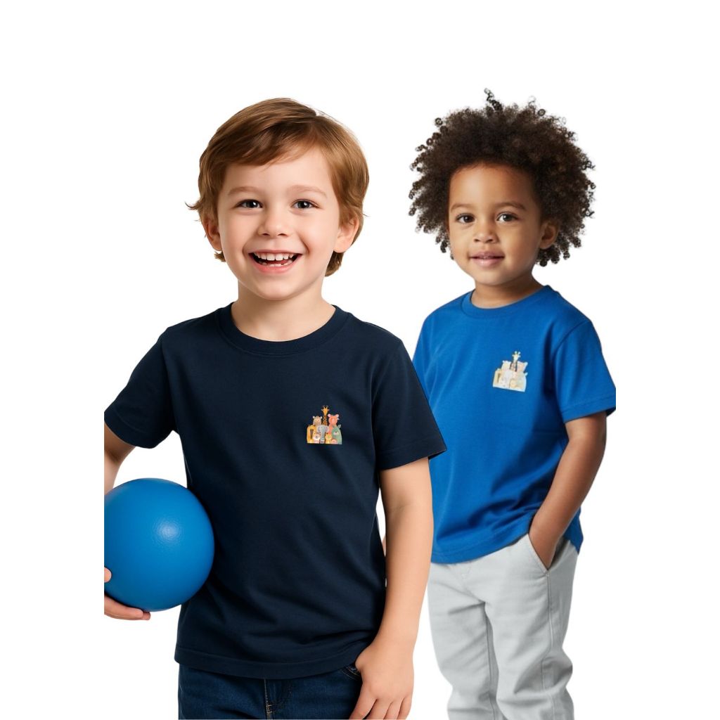 Kit 2 Camisetas Infantil Estampada Menino – Divertida e Confortável | Perfeita para o Verão