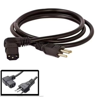 Cabo De Força Reforçado Em L TV Computador CPU ATX Panela Elétrica Curvado Energia Bivolt 90 Graus em Oferta na Shopee