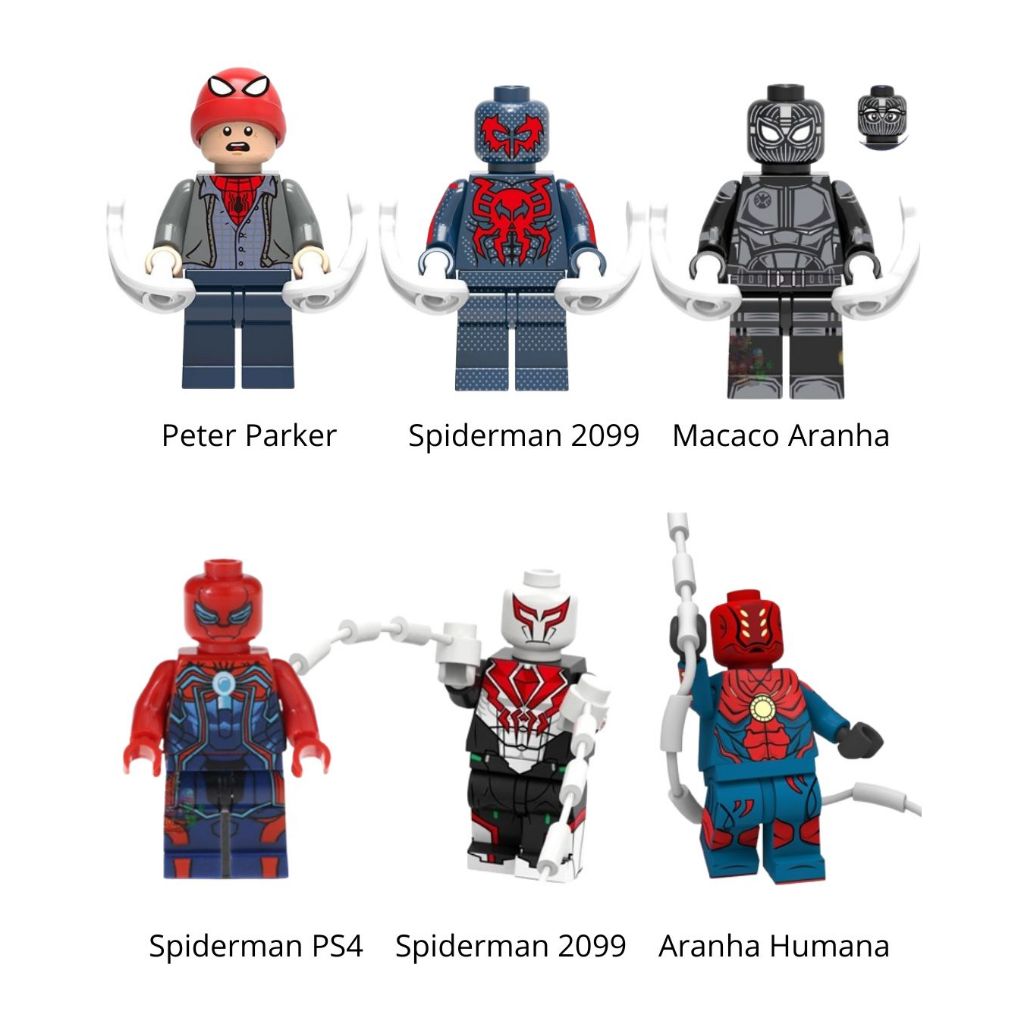 Peter Parker Miniatura de coleção spiderman homem aranha ps4 e 2099 doutor octopus em Oferta na Shopee