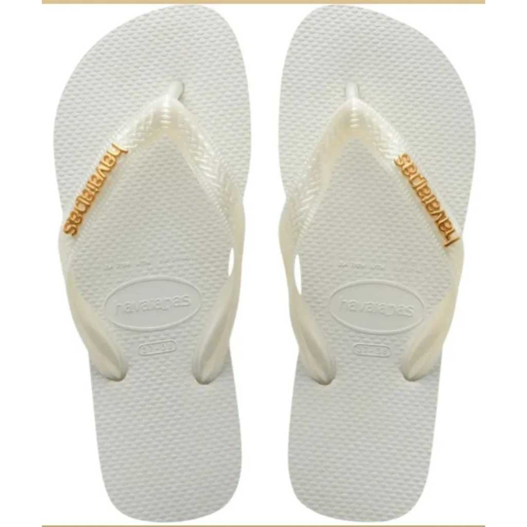 Chinelo Havaianas Top Logo Metallic em Oferta na Shopee