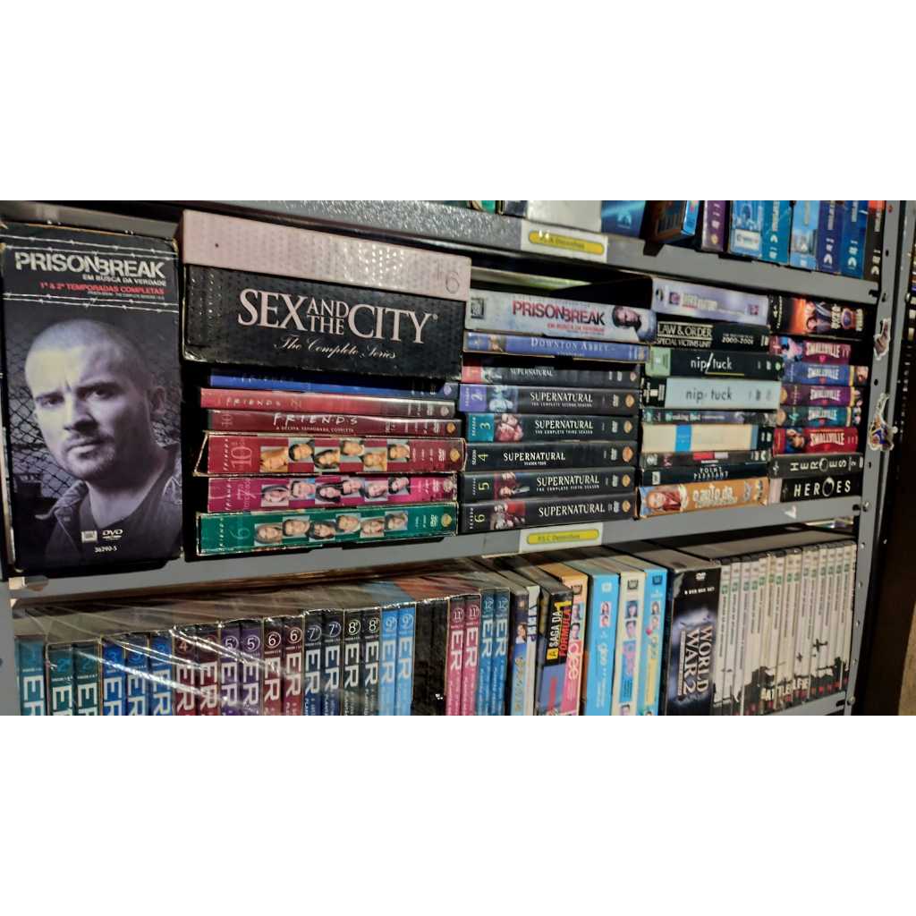 PROMOÇÃO BOX DE SERIES - Supernatural,  National Kid,  Prision Break, Breaking Bad, Small Vile