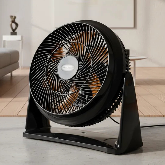 Ventilador Circulador de Ar Turbo 35cm Silencioso Mesa e parede Potente Preto ou Branco 12...