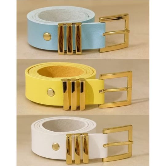 Cintos Femininos Fivela Ajustavél Varias Cores 2,5 Cm Metais Dourados Cinto Elegante Lançamento