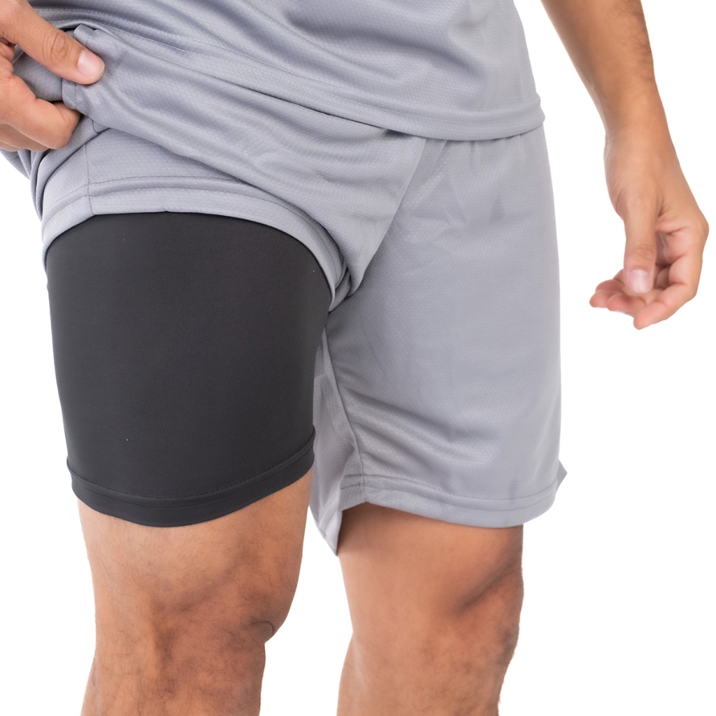 Shorts Dry Fit 2 em 1 Com Compressão Para Academia Corrida M30-A em Oferta na Shopee
