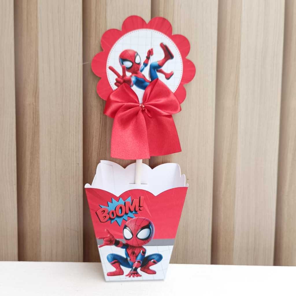 Centro de mesa personalizado Homem Aranha Baby/Cachepô Homem Aranha Baby/lembrancinha personalizada